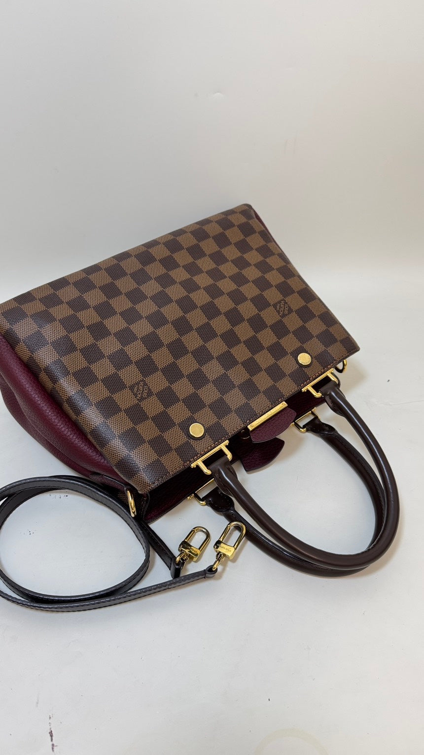 Louis Vuitton Damier Ebene 2way Shoulder Bag in Brown
