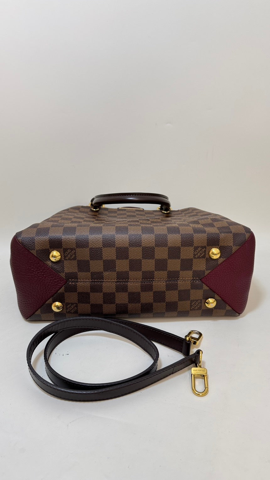 Louis Vuitton Damier Ebene 2way Shoulder Bag in Brown