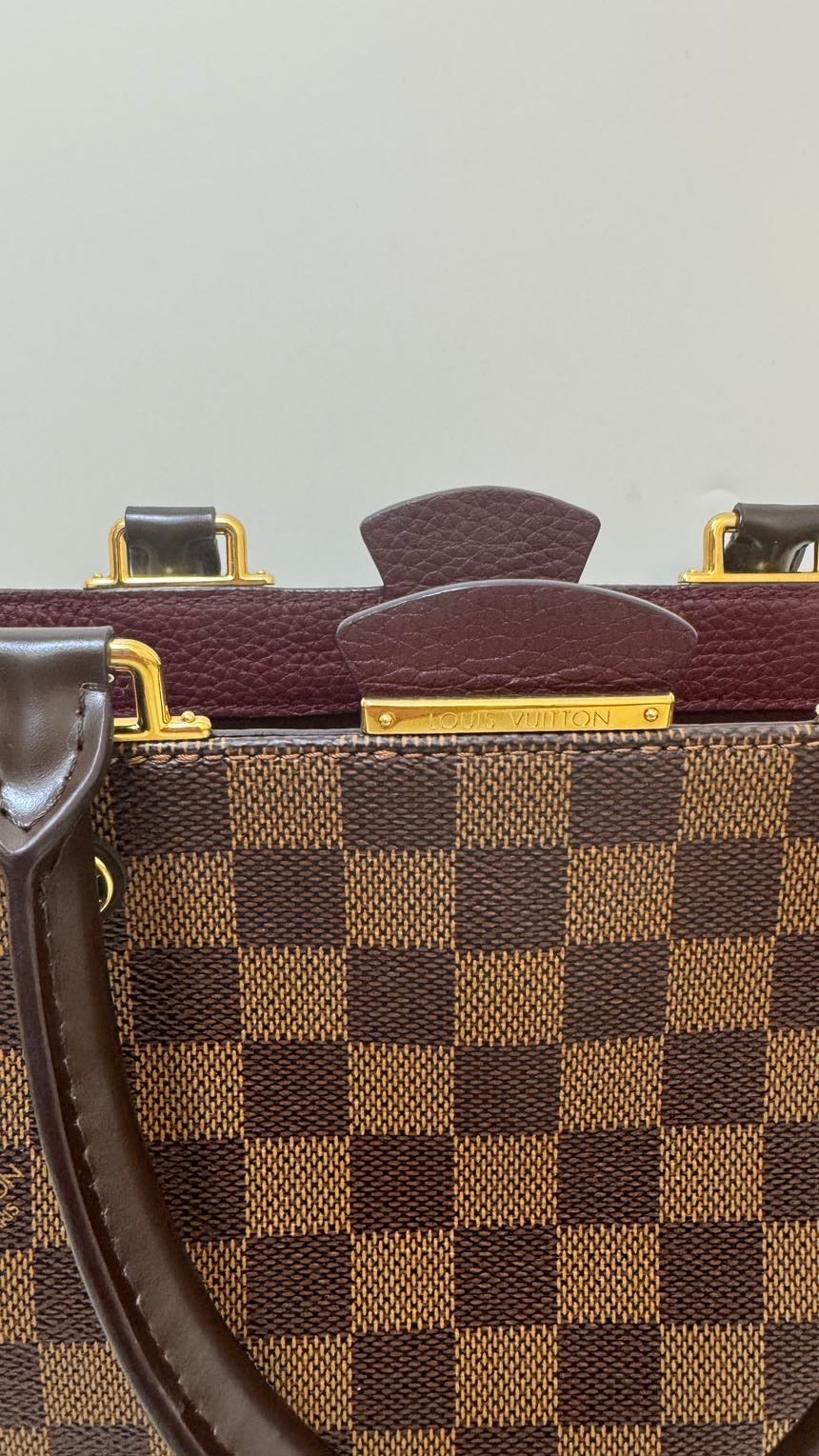 Louis Vuitton Damier Ebene 2way Shoulder Bag in Brown