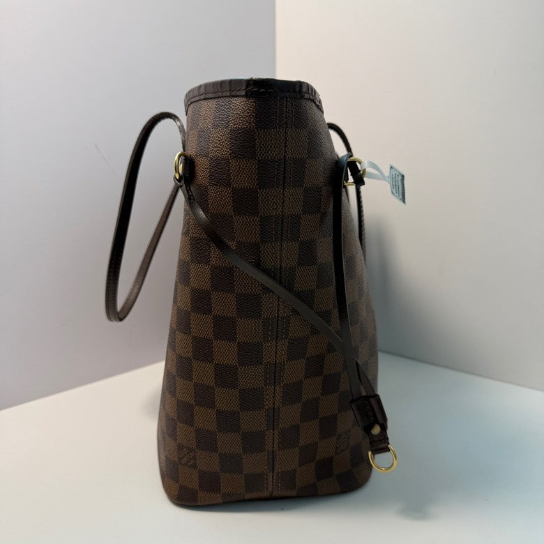 Louis Vuitton Neverfull Damier Ebene Tote - Brown Checkered Canvas Handbag