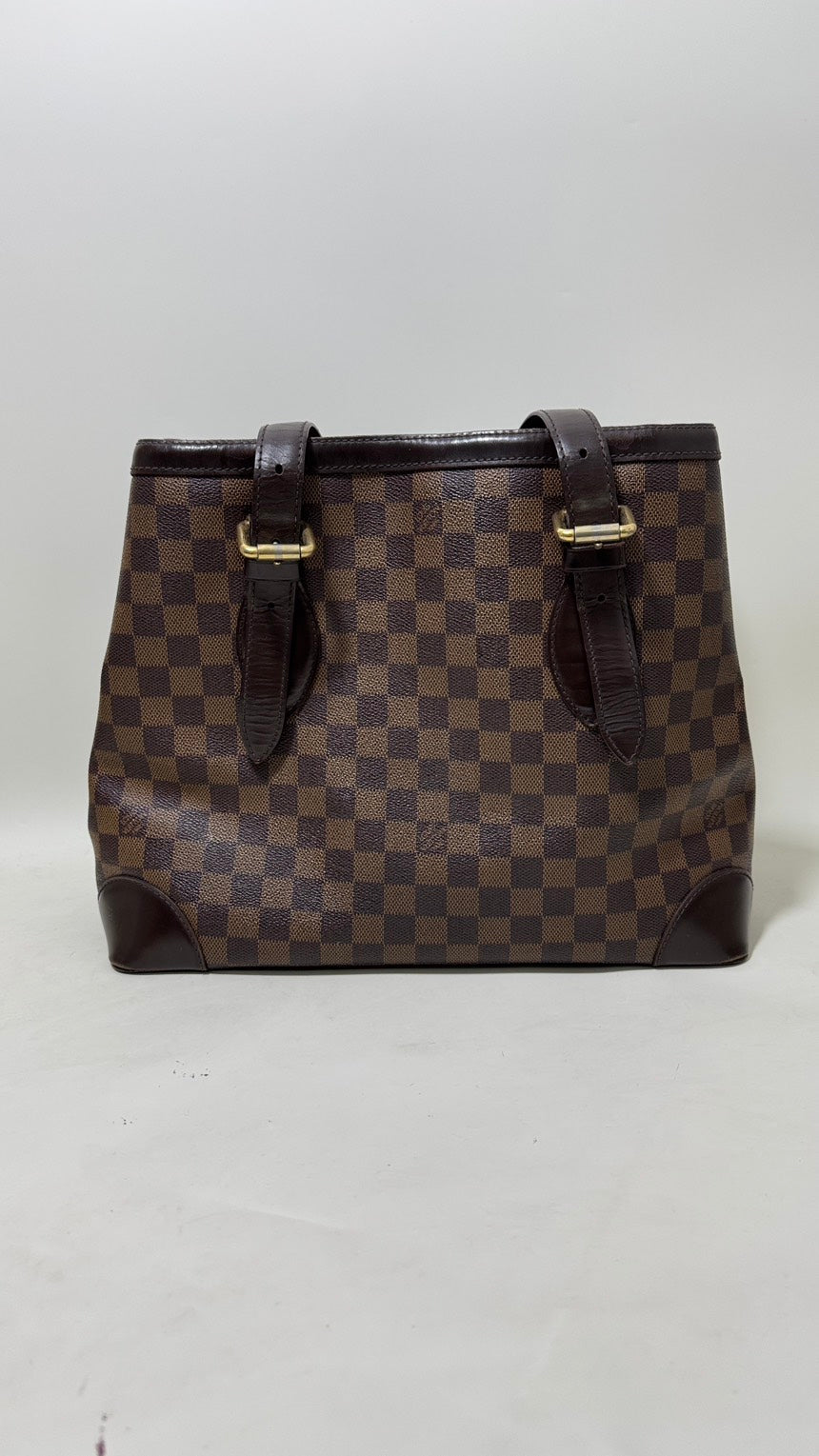 Louis Vuitton Damier Ebene Hampstead Shoulder Bag in Brown