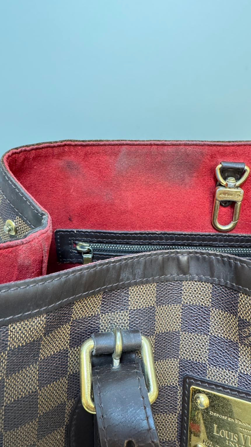 Louis Vuitton Damier Ebene Hampstead Shoulder Bag in Brown