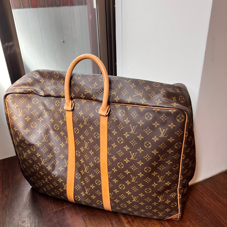 Preloved Louis Vuitton Monogram Leather Travel Bag Brown Luggage AF871