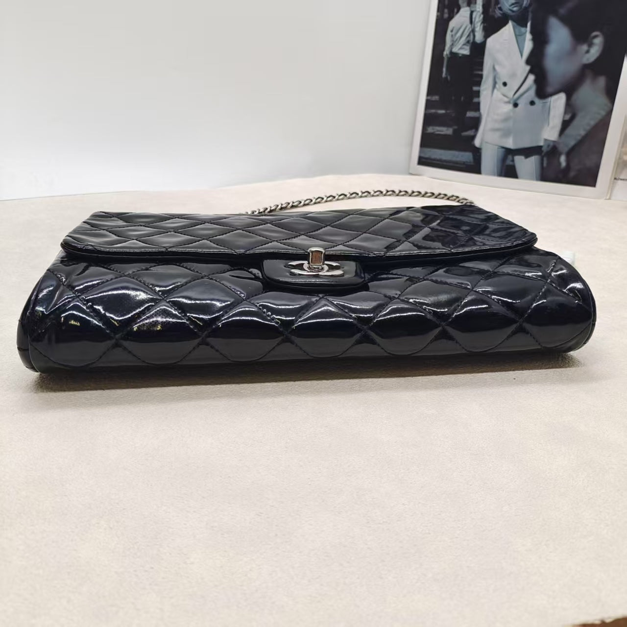 Chanel CF Black Quilted Leather Shoulder Bag