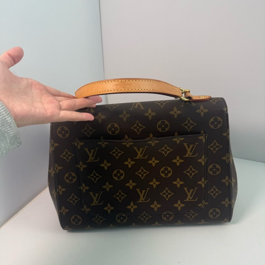 Louis Vuitton Monogram Cluny Canvas Shoulder Bag - Brown