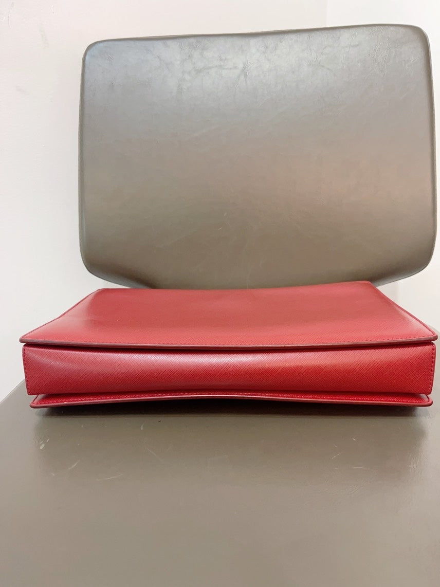 Preloved Ferragamo Vara Bow Red Leather Crossbody Bag