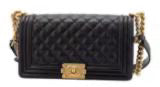 Chanel Boy Bag Black Quilted Leather Shoulder Bag