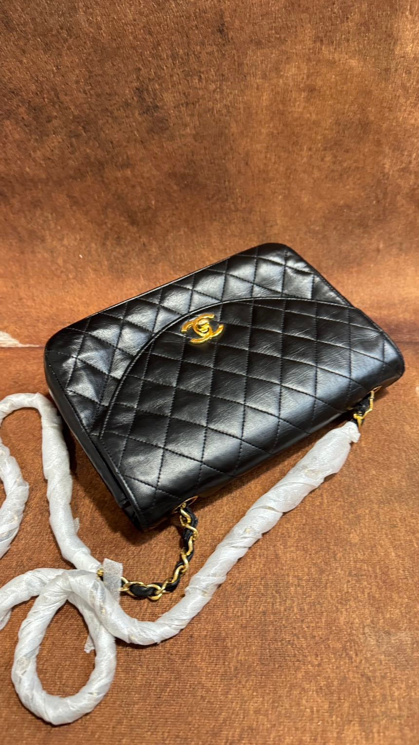 Chanel Vintage Black Flap Bag - Leather Shoulder Bag