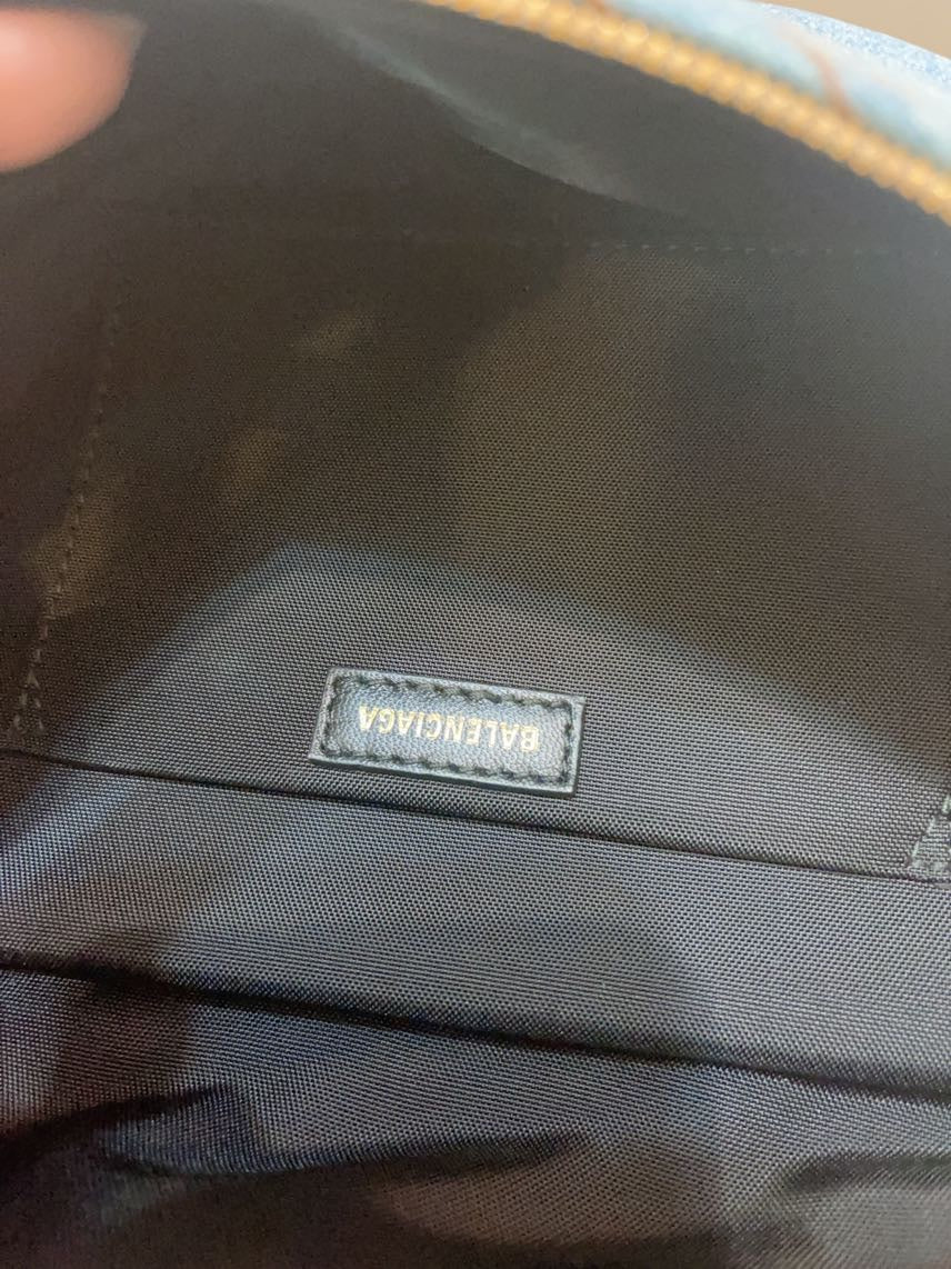 Balenciaga Denim Chain Bag in Blue -  Shoulder Bag