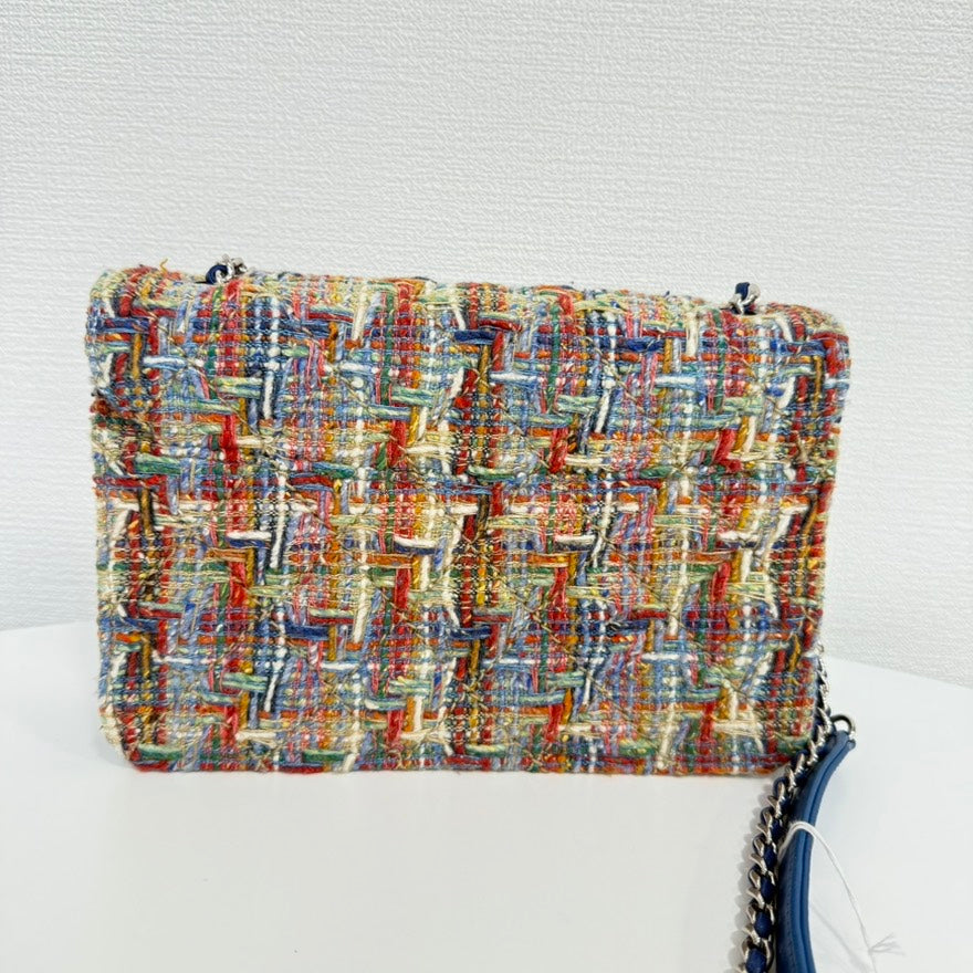 Preloved Chanel Tweed Single Flap Bag FM0015 - Multicolor Shoulder Bag