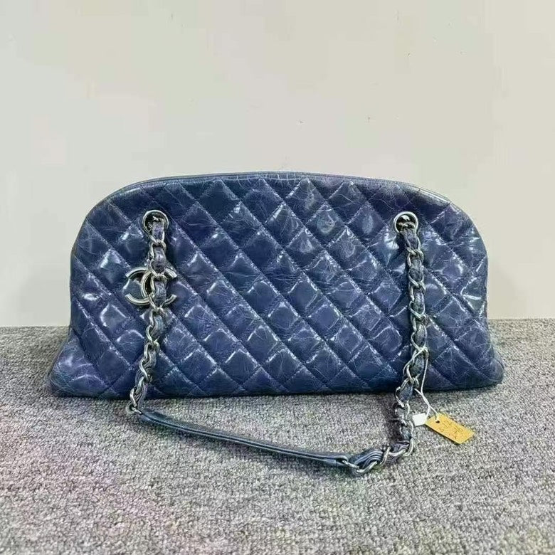 Chanel Bag BCQ Blue Quilted Leather Shoulder Bag