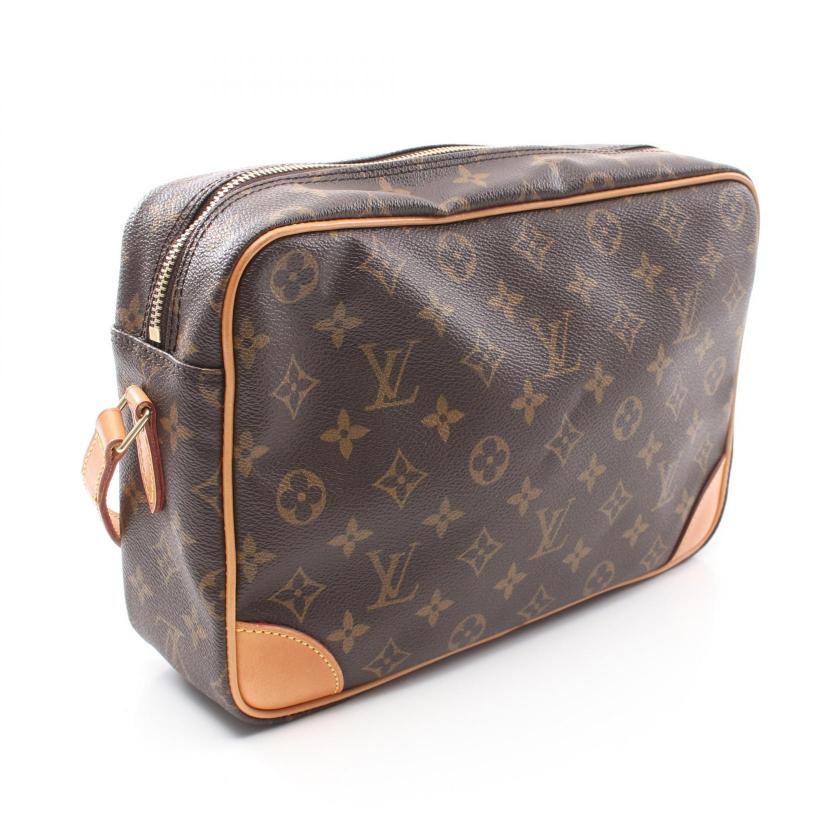 Louis Vuitton Trocadero 30 Monogram Shoulder Bag PVC Leather Brown