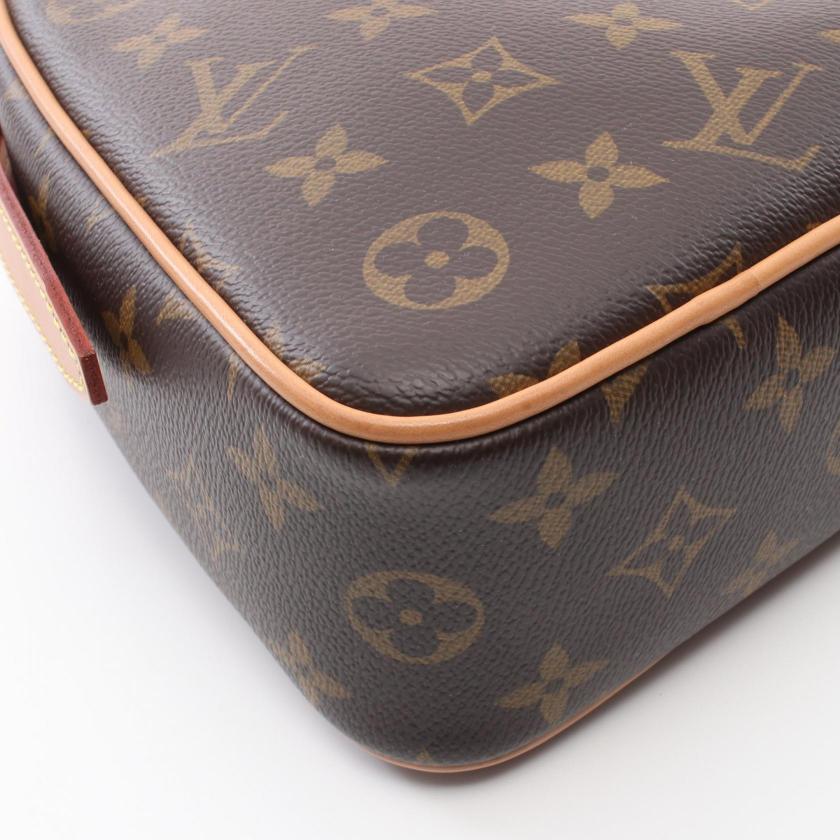 LOUIS VUITTON Monogram Heart Shoulder Bag Brown PVC Leather