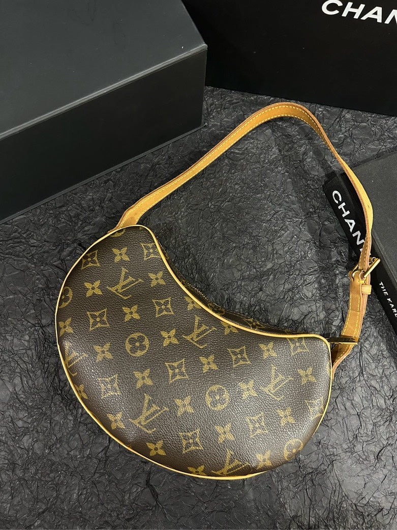 Louis Vuitton Monogram Pochette Accessoires Canvas Brown Shoulder Bag
