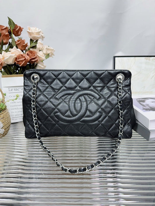 Chanel Classic Black Quilted Leather Shoulder Bag