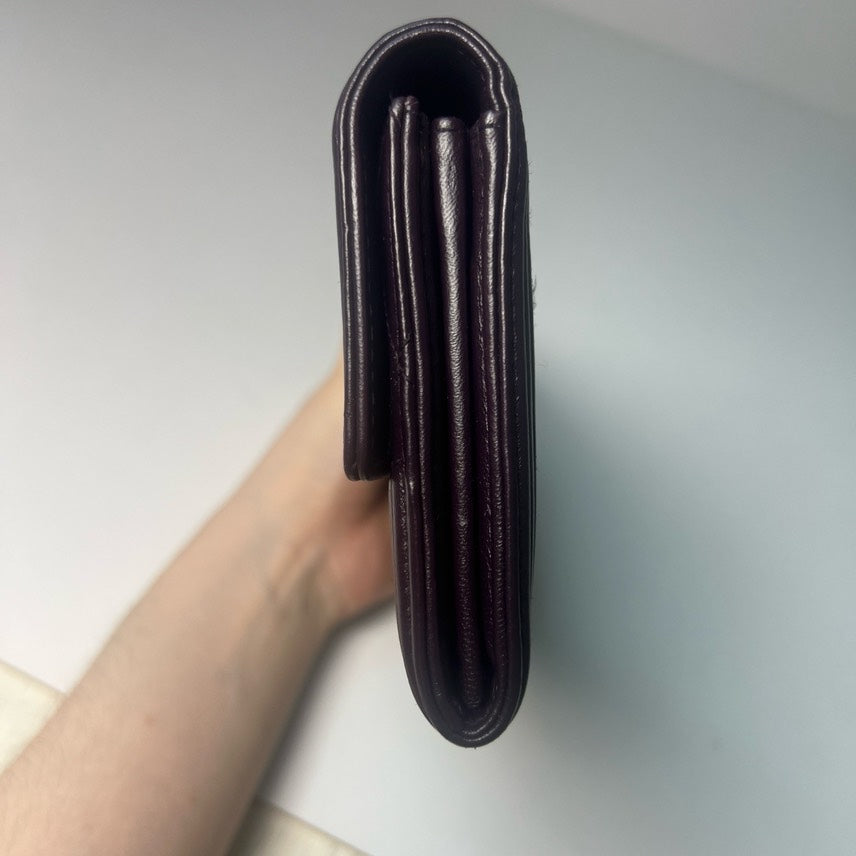 Chanel LeBoy Quilted Black Leather Wallet