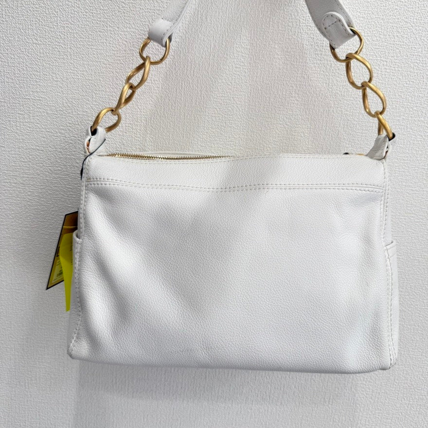 Chanel Coco Calfskin Chain Hobo Bag GT0620 White Leather