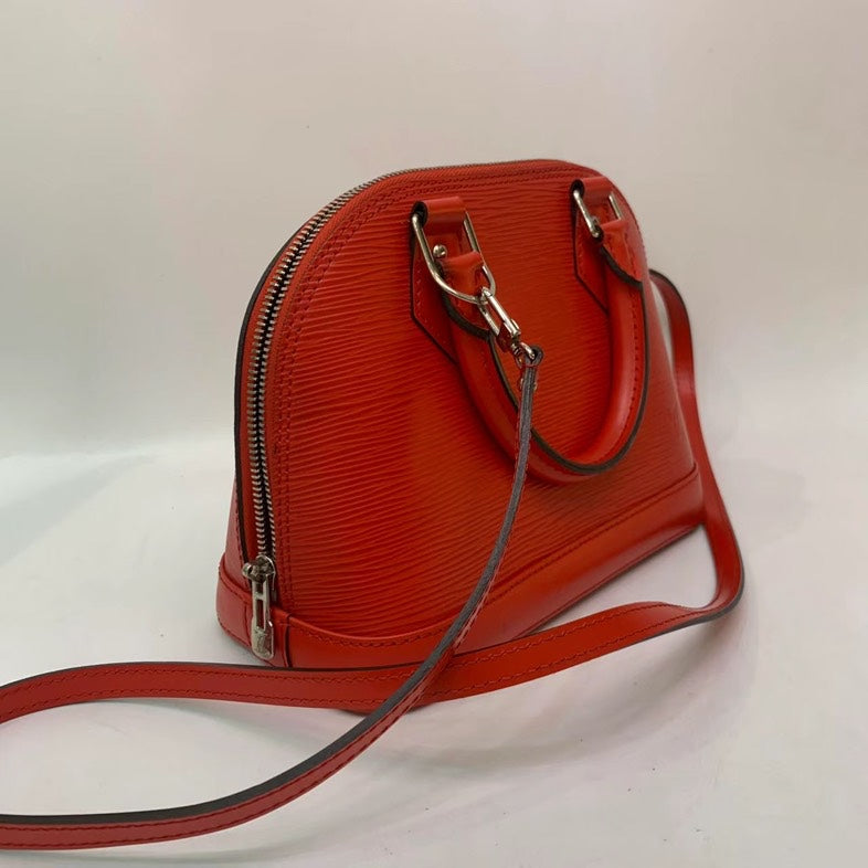 Louis Vuitton Red Epi Alma BB Crossbody Bag