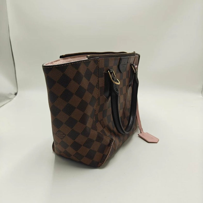 Louis Vuitton Cassia Tote Damier Ebene Checkered Crossbody Bag