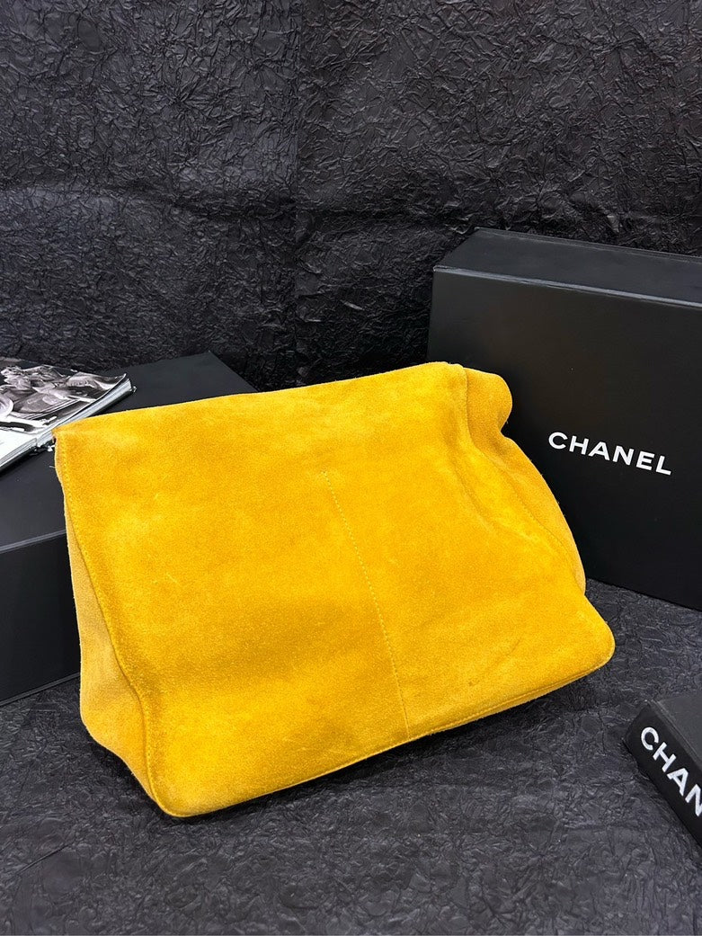 Celine Yellow Silver Chain Single Shoulder Tote Bag 32cm x 28cm