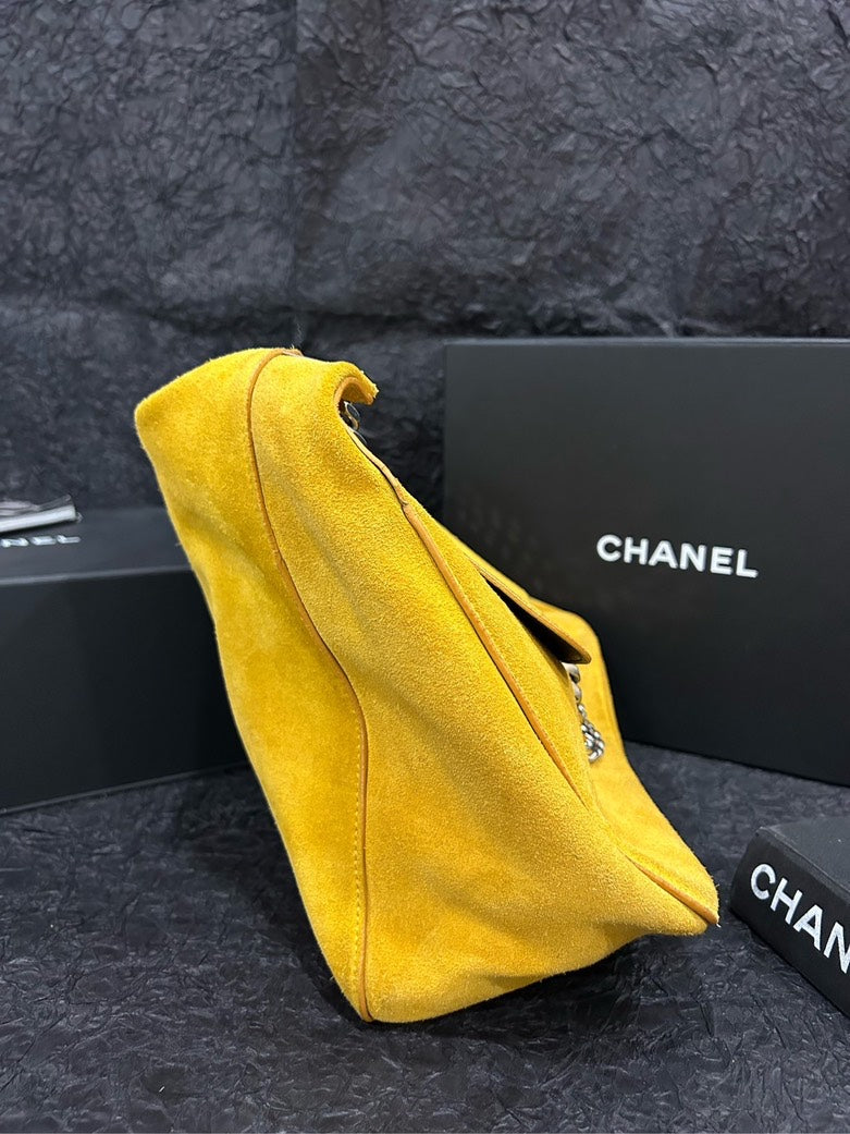 Celine Yellow Silver Chain Single Shoulder Tote Bag 32cm x 28cm