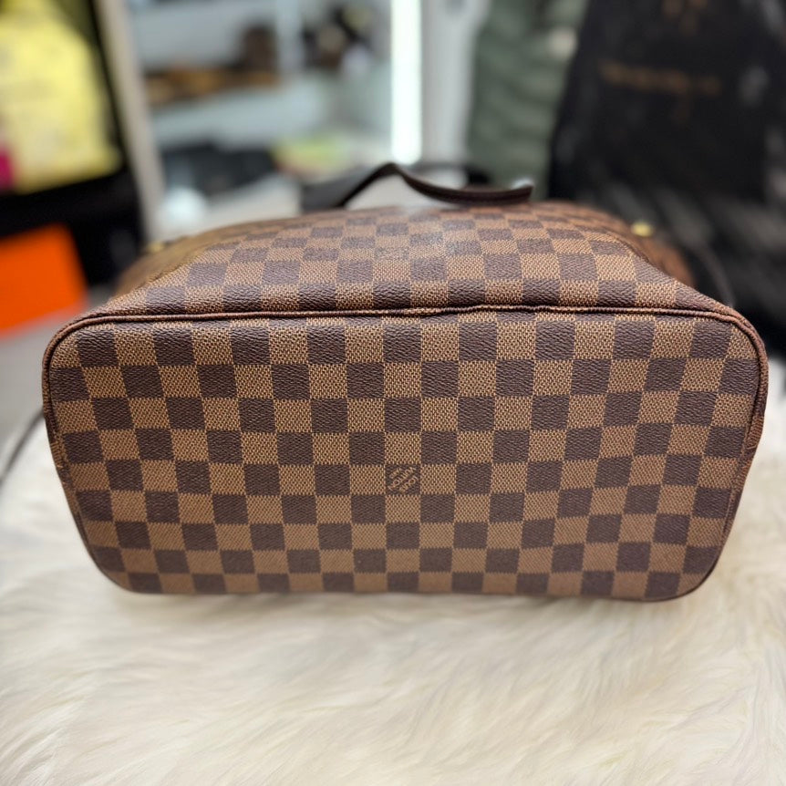 Louis Vuitton Neverfull MM Damier Ebene Tote Bag - Preloved