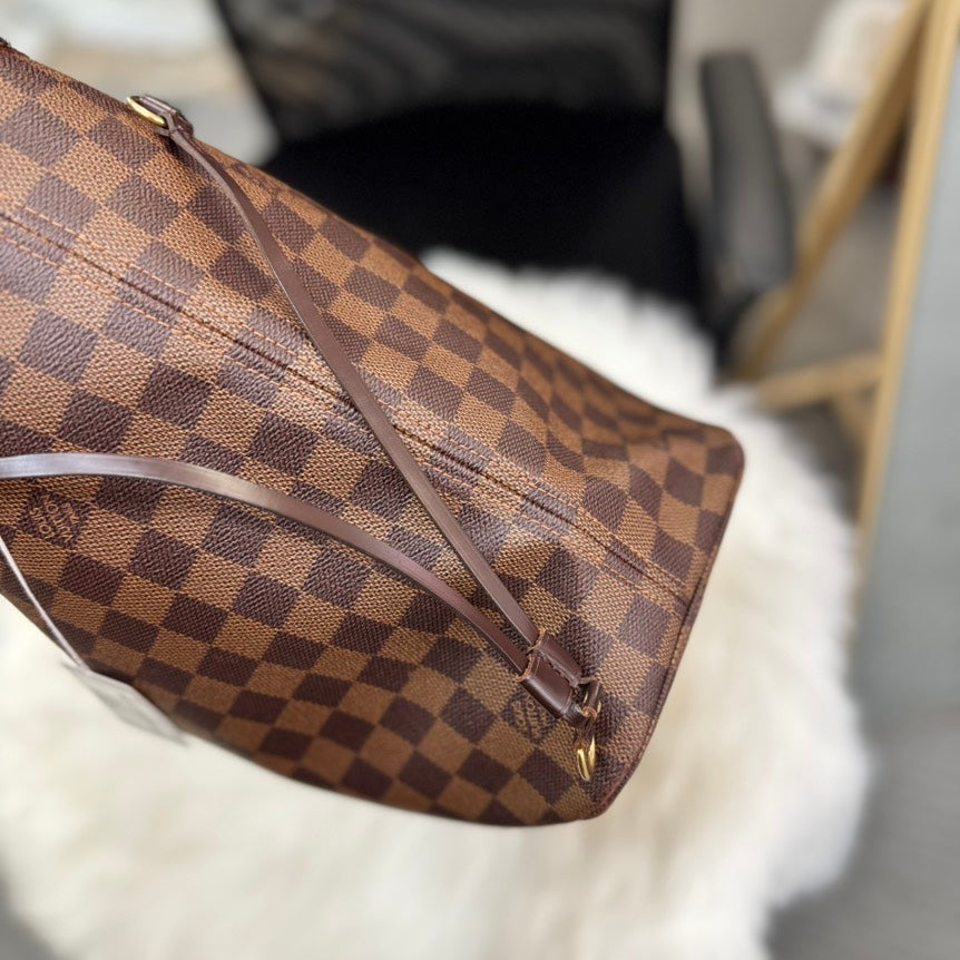 Louis Vuitton Neverfull MM Damier Ebene Tote Bag - Preloved