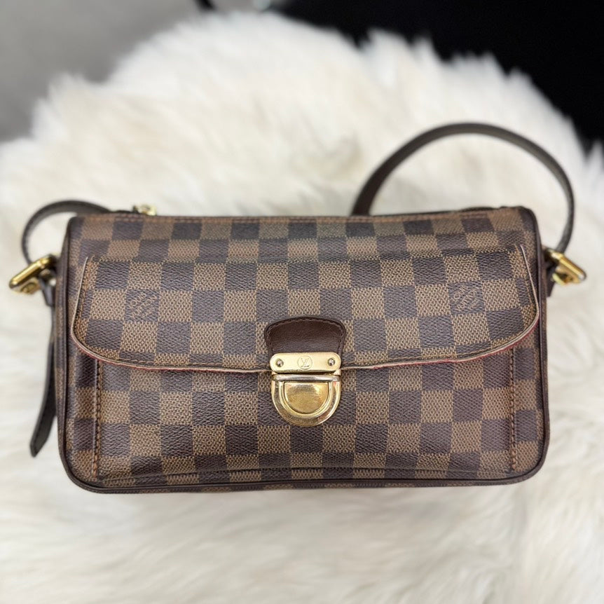 Louis Vuitton Damier Ebene Ravello GM Shoulder Bag - Brown Canvas