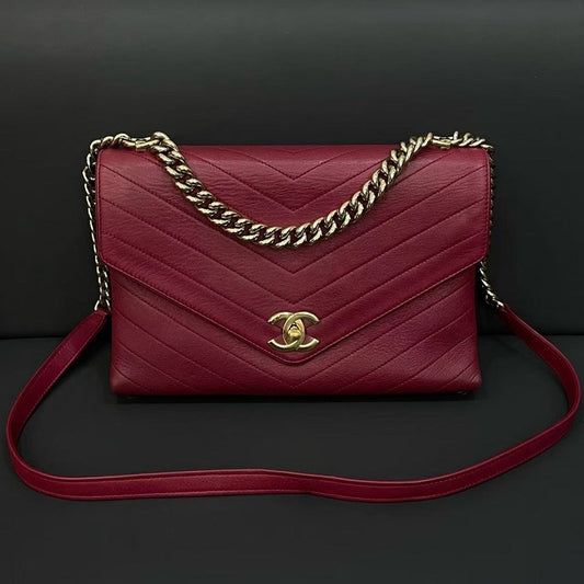 Chanel Bag HY Burgundy Leather Shoulder Bag
