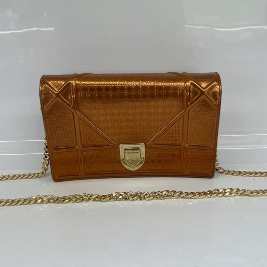 Dior Metallic Gold Crossbody Bag HY - Preloved Designer Handbag