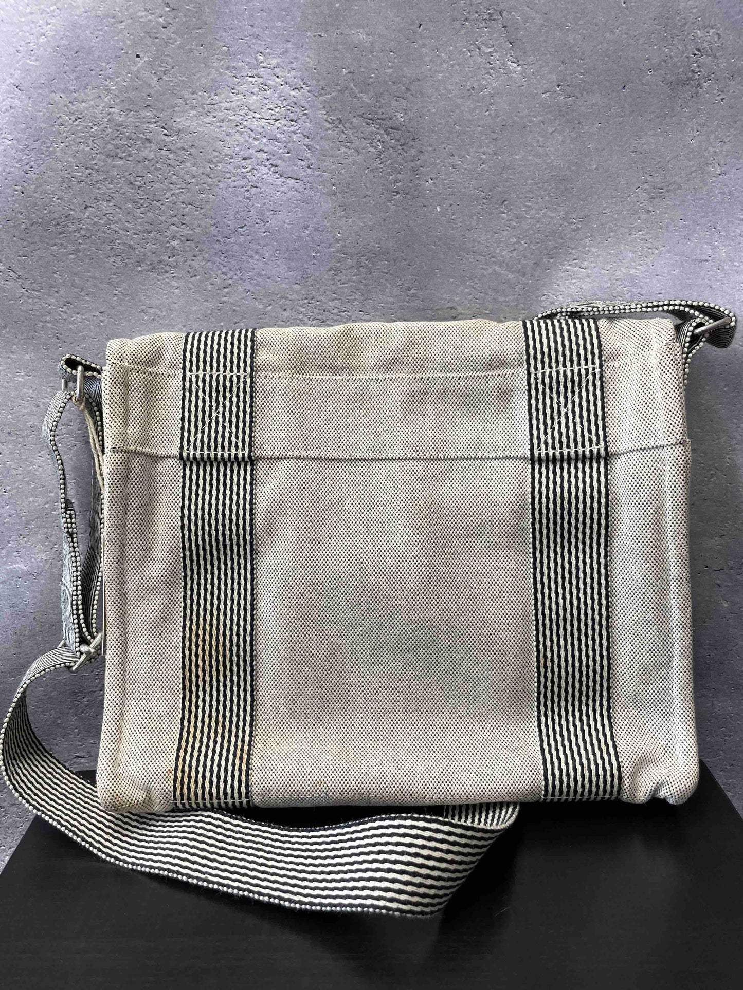 Hermès Canvas Crossbody JZ33430900 Ivory Crossbody Bag