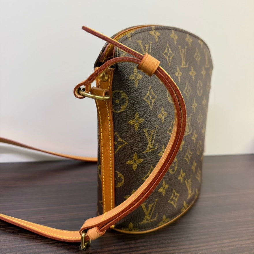 Louis Vuitton Monogram Drouot Crossbody Brown Bag A Rank✨Preloved LB114166