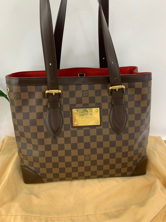 Louis Vuitton Damier Ebene Canvas Tote Bag - Brown