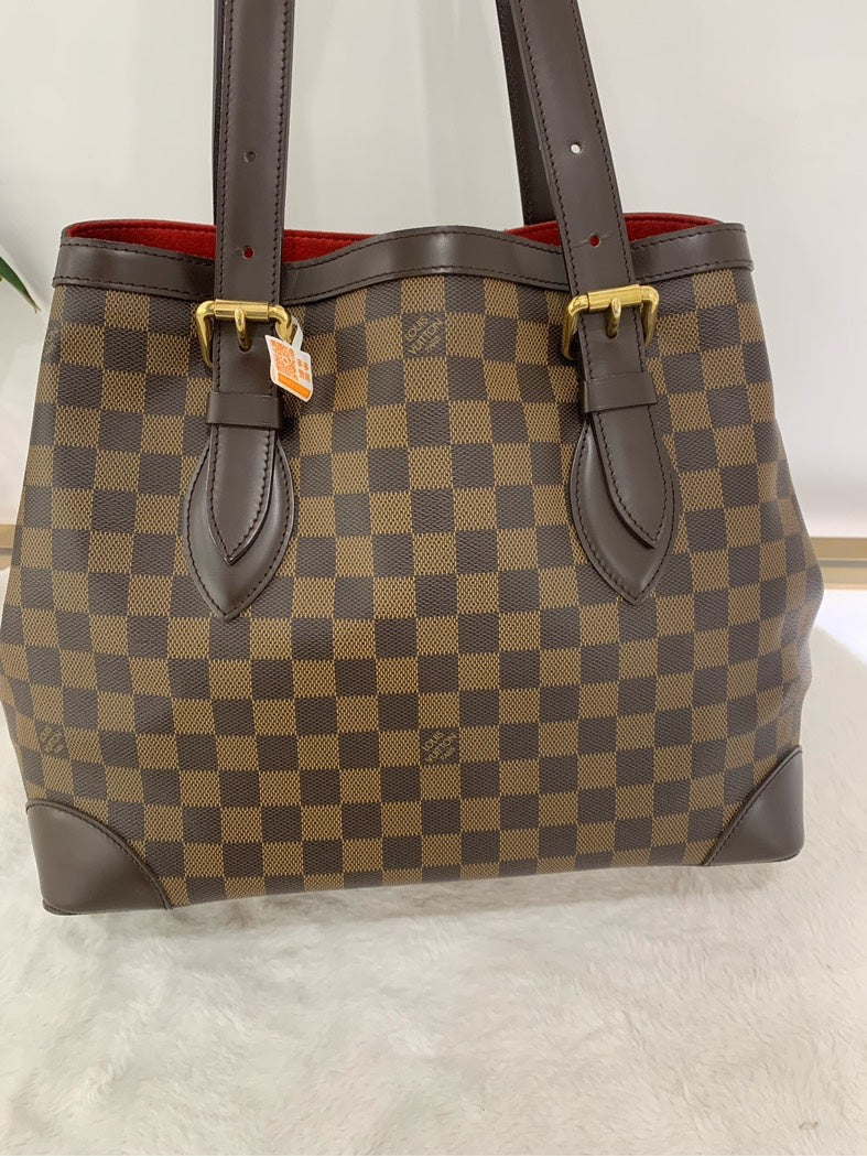 Louis Vuitton Damier Ebene Canvas Tote Bag - Brown