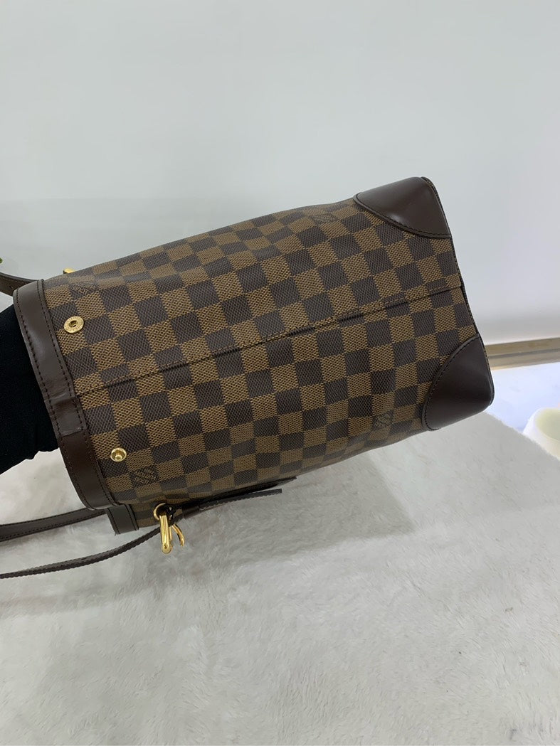 Louis Vuitton Damier Ebene Canvas Tote Bag - Brown