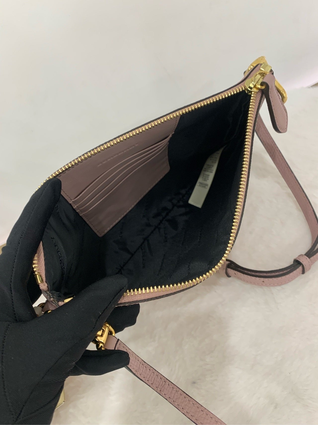 Burberry Vintage Check Crossbody Bag in Pink and Beige