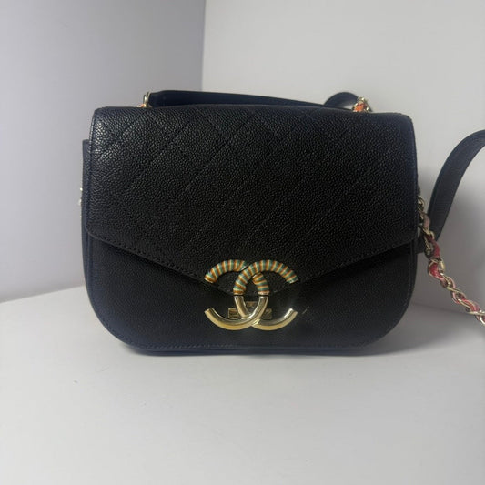 Chanel Caviar Black Cuba Shoulder Bag