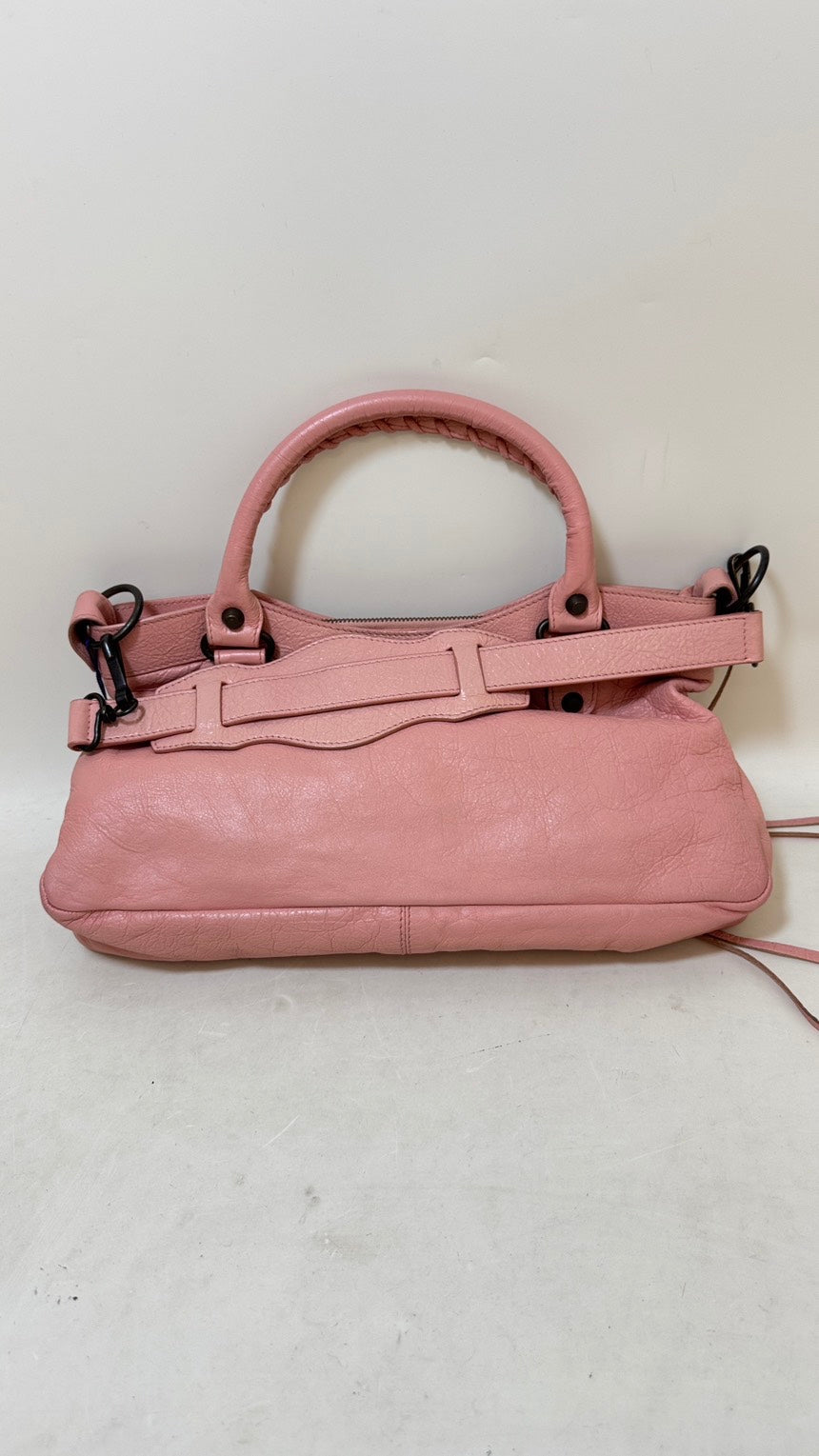 Balenciaga City Bag Pink Leather Shoulder Bag
