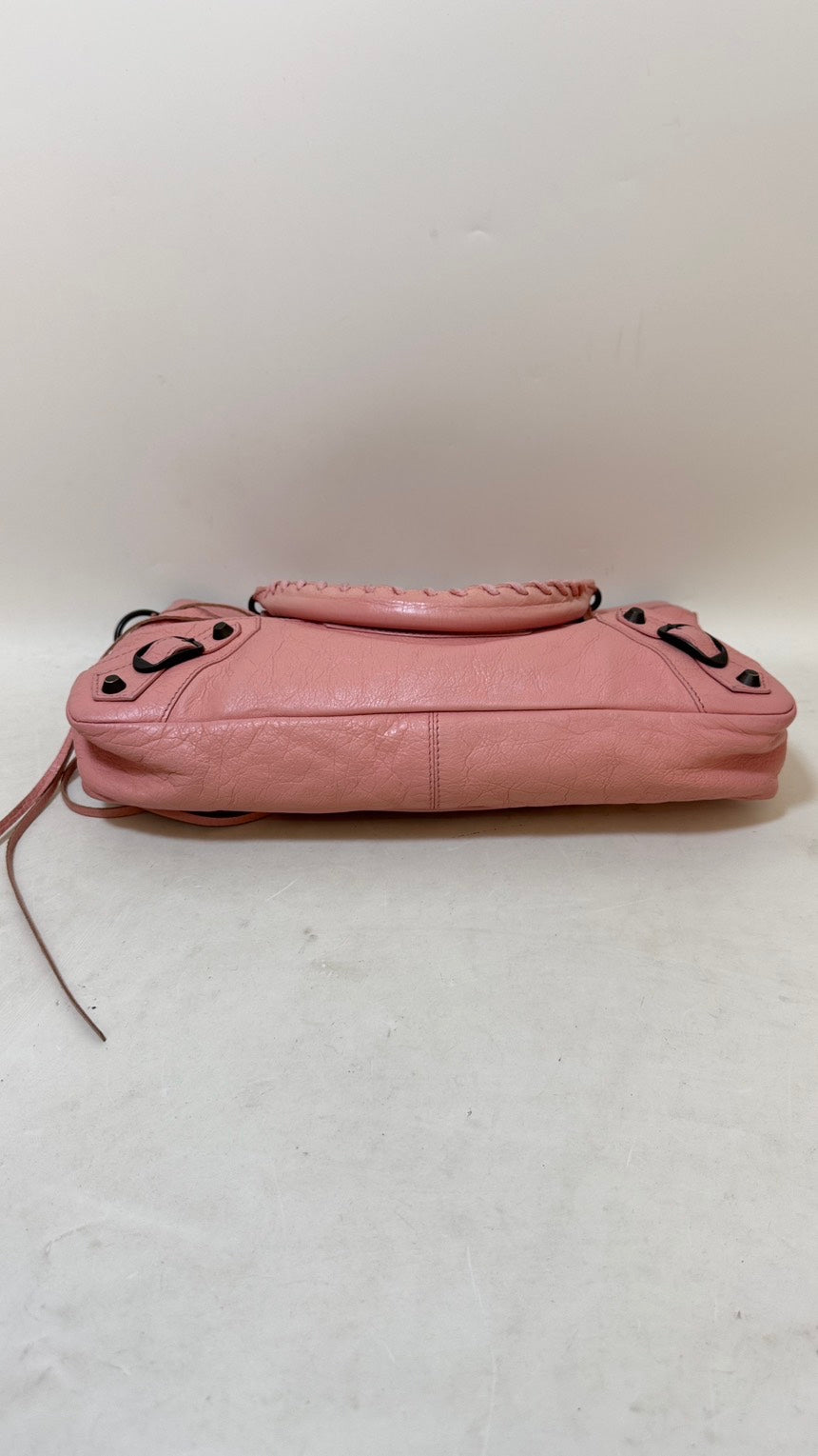 Balenciaga City Bag Pink Leather Shoulder Bag