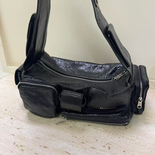 Balenciaga Classic Black Leather Sling Bag
