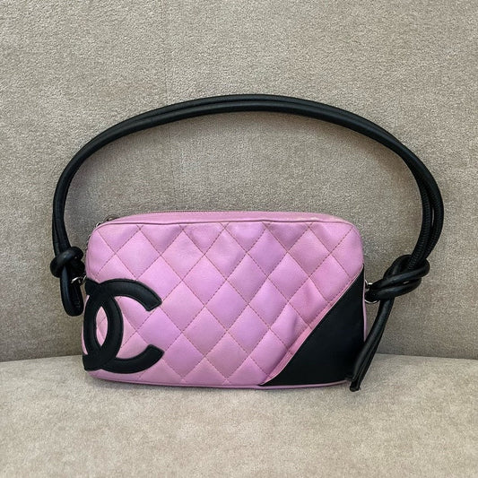 Chanel Bag HMM Quilted Pink Leather Shoulder Bag