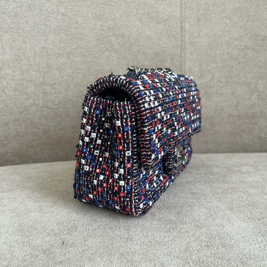 Chanel Tweed Shoulder Bag Multicolor