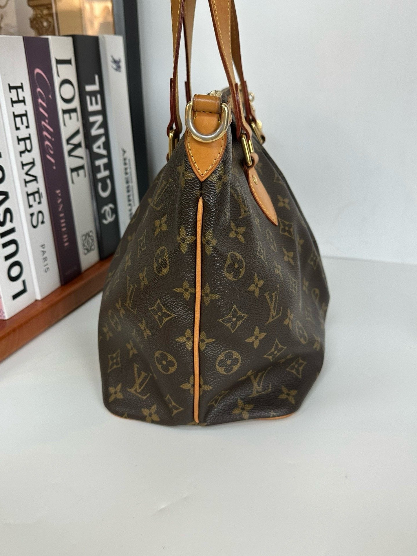 Louis Vuitton Monogram Palermo Shoulder Bag with Strap #8A - Brown Canvas Shoulder Bag