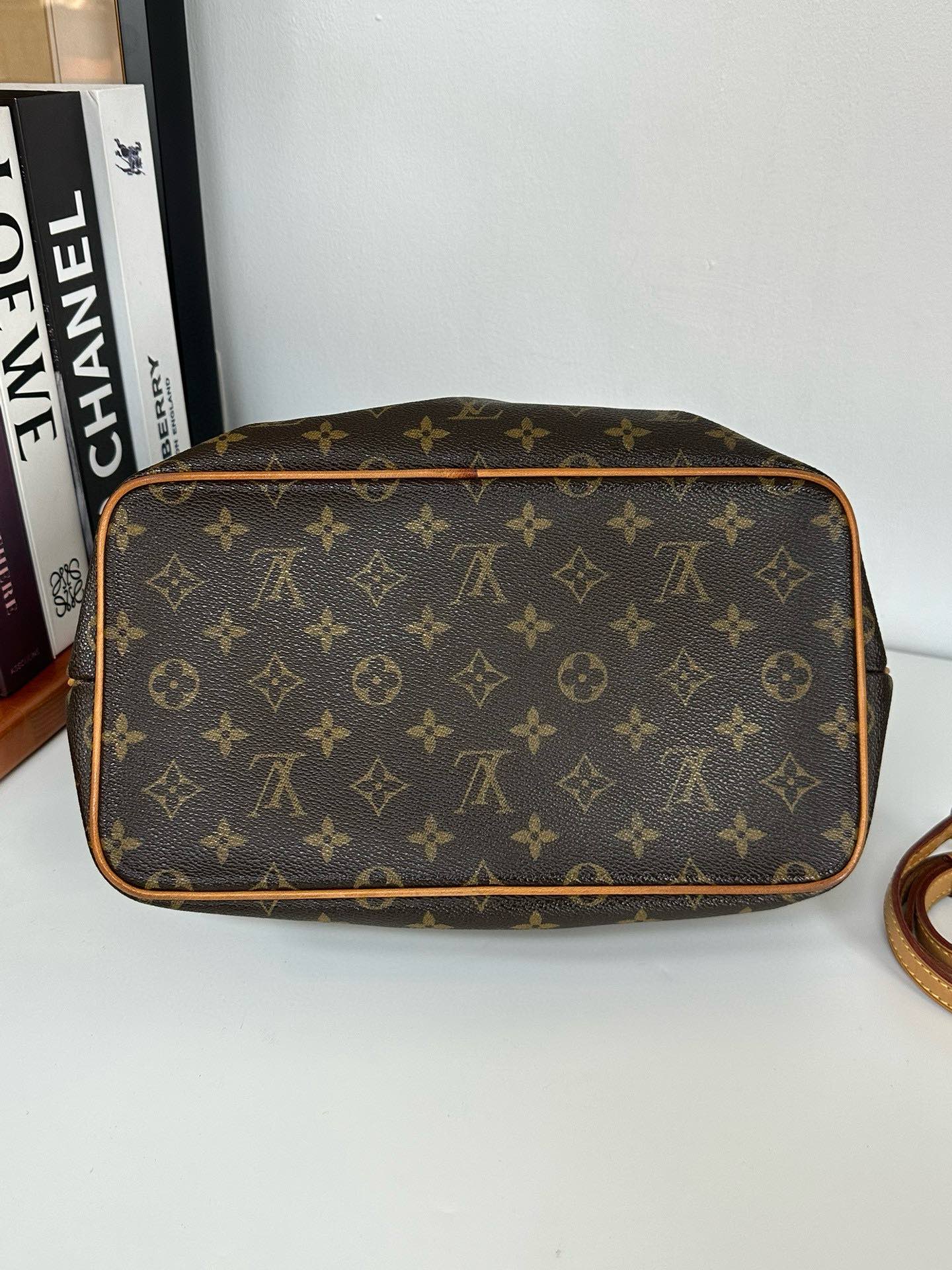 Louis Vuitton Monogram Palermo Shoulder Bag with Strap #8A - Brown Canvas Shoulder Bag