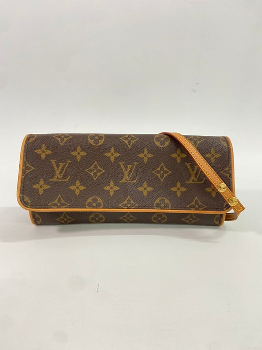 LOUIS VUITTON Pochette Twin GM Monogram Canvas Shoulder Bag - Brown