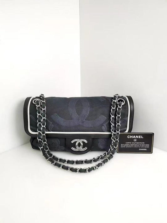 Chanel BCQ Canvas Black Shoulder Bag