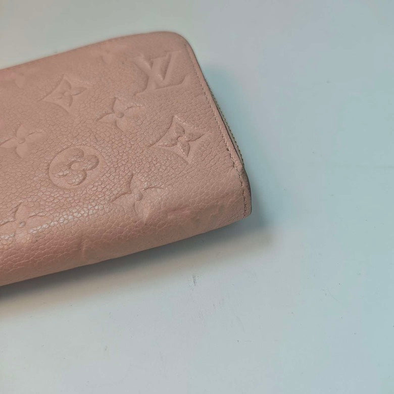 LOUIS VUITTON Empreinte Rose Ballerine Pink Leather Wallet