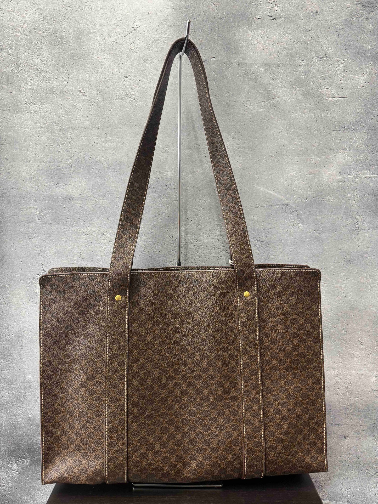 Celine Classic Tote Bag JZ37146300 with Monogram Canvas in Brown