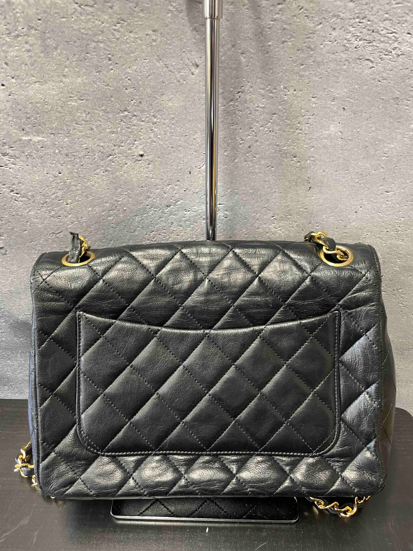 Chanel Vintage Flap Bag HA002280000 Black Leather Shoulder Bag