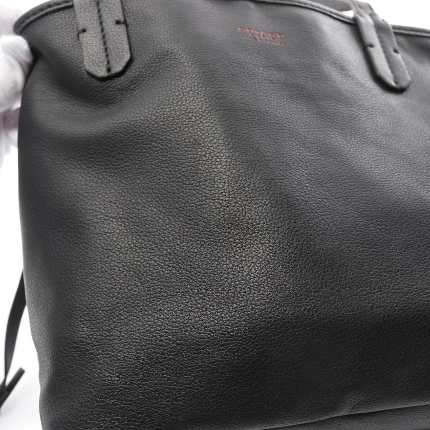 GOYARD Ange Mini Pouch Handbag Tote Bag Black Brown Reversible Coated Canvas Leather - Pre-loved Condition C